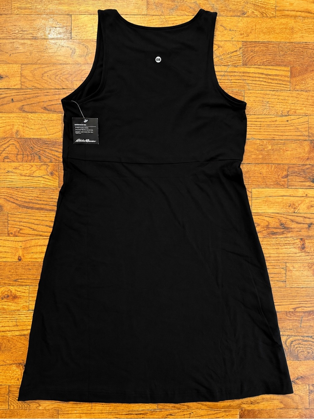 Eddie Bauer Aster Black Sleeveless Active Dress Empire Waist Size S NWT - Picture 8 of 16